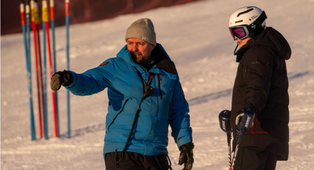 Matias Eriksson, alpine ski coach at Peregrine Women's Ski Team